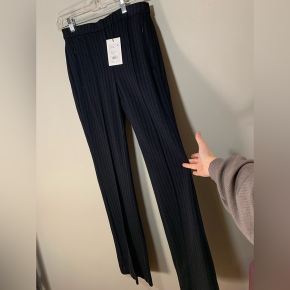 🖤 NWT Theory Pull-On Demetria Pale Stripe Knit Pants 🖤 - Picture 3 of 8